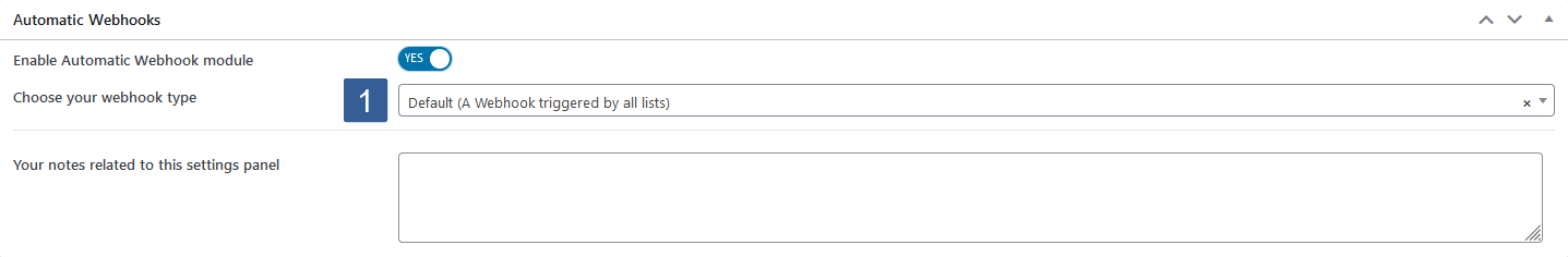 Steps to configure Automatic Webhooks module