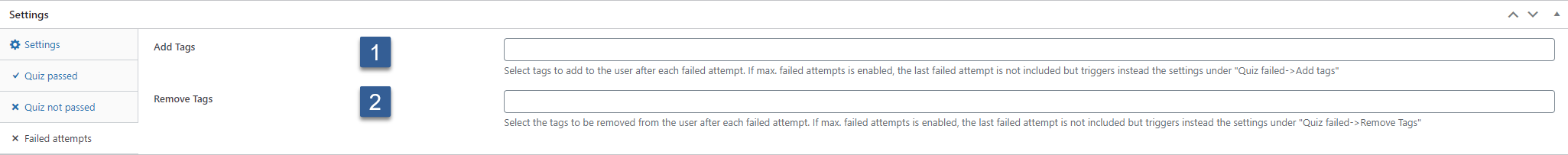 How to create a quiz - Failed attempts