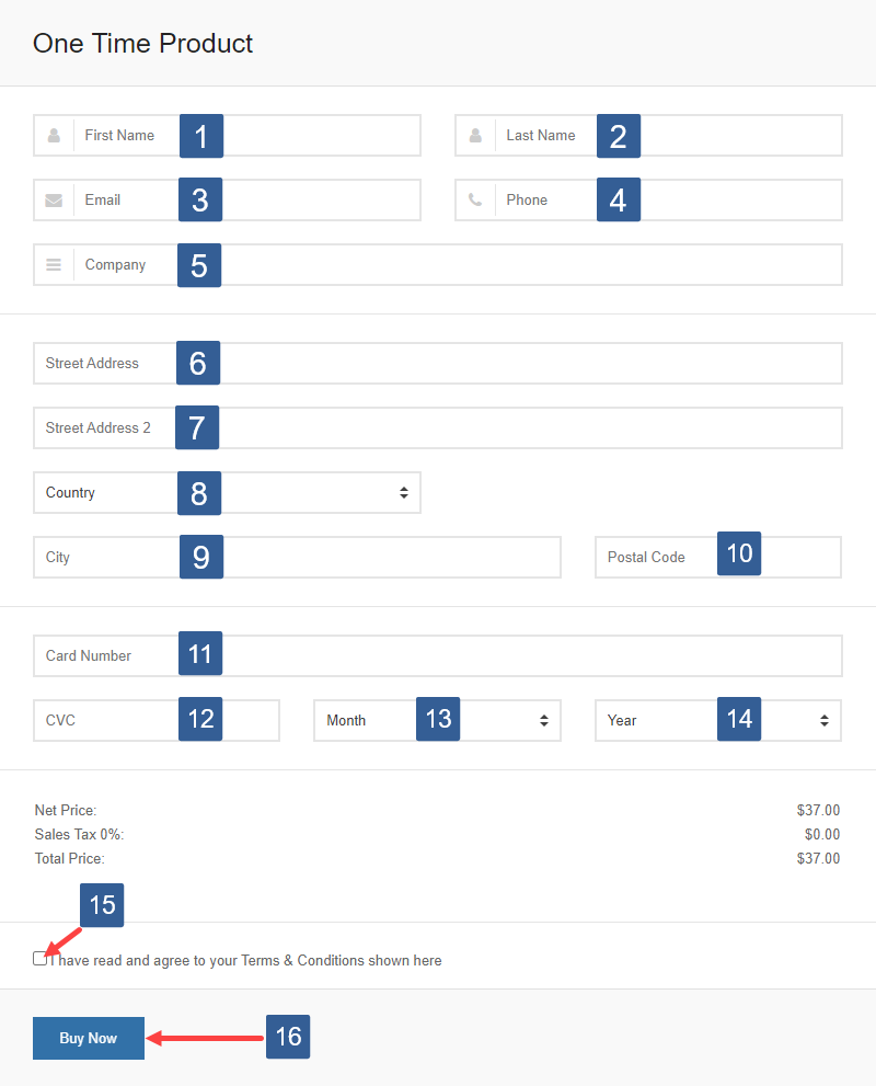 Steps to checkout a Payment Module product or subscription