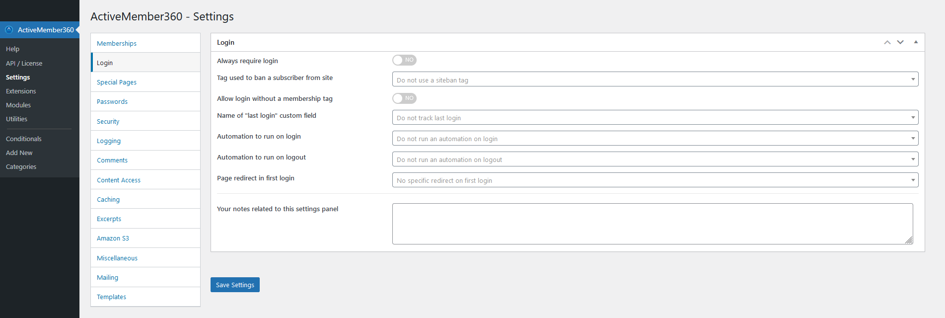 Configure the ActiveMember360 Amazon S3/Cloudfront settings