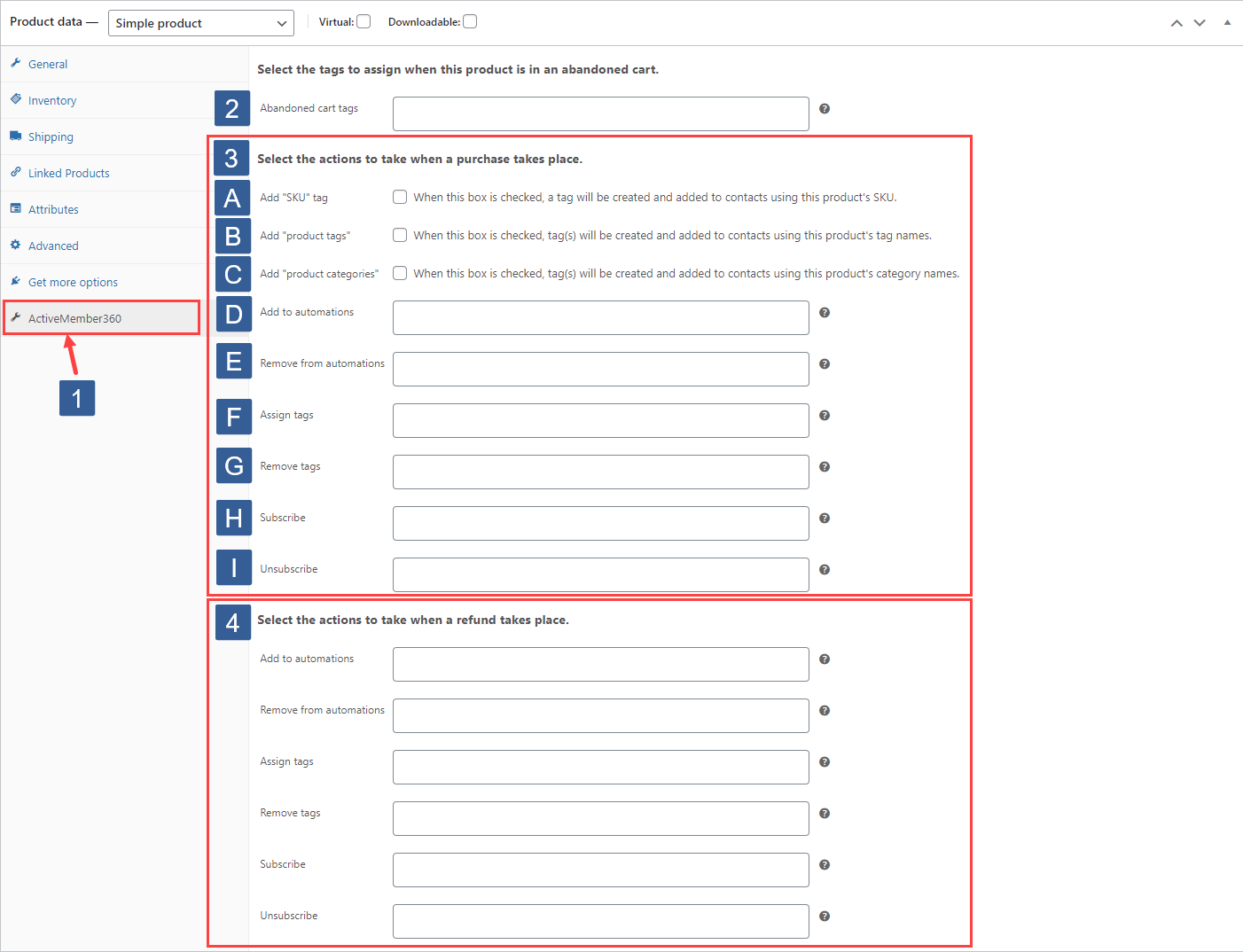 Steps for specifying WooCommerce product order status actions